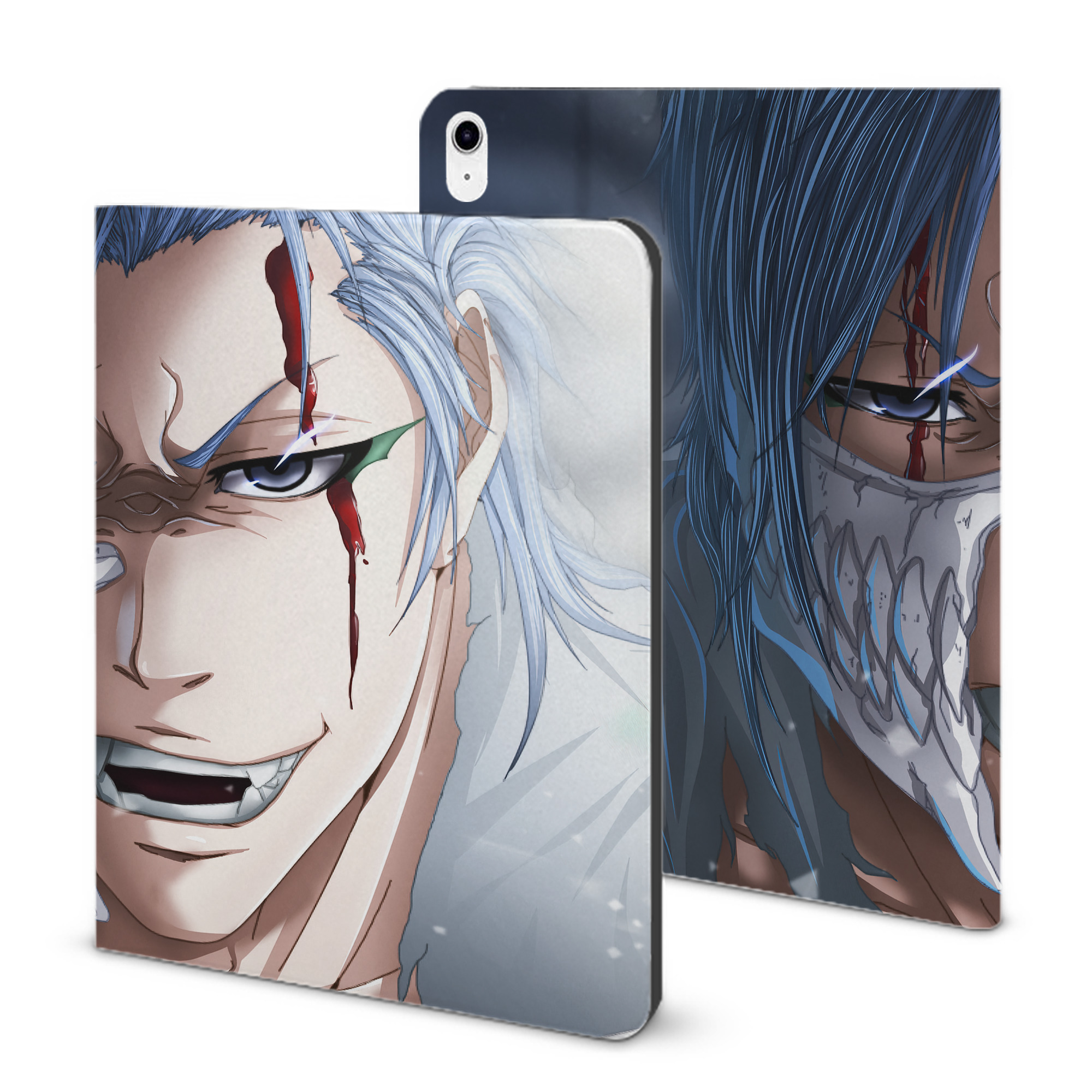 （画像用） ブリーチ BLEACH IPad ケース ブック型 PUレザー TPU 耐衝撃 軽量 薄型 ペン収納なし 全面保護 IPad 各モデル対応